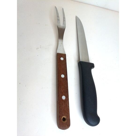 Vintage Mundial Brazil Carving Knife And Serving Fork SET OF 2 - Picture 3 of 6